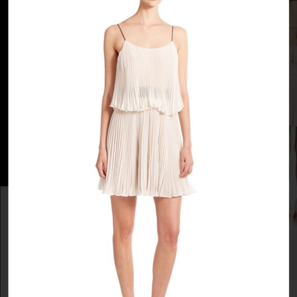 NWT ABS Pleated Cami Dress - Off-White